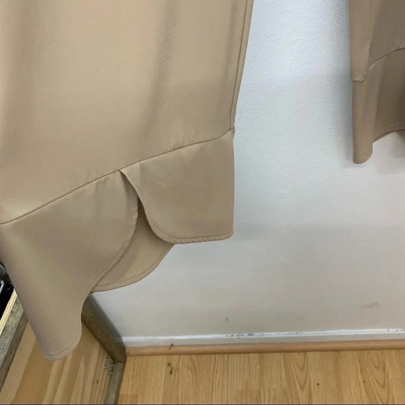 Susan Graver  Liquid Knit Tulip Hem Crop Pants XL Pull On Neutral Pockets Travel - Picture 4 of 13